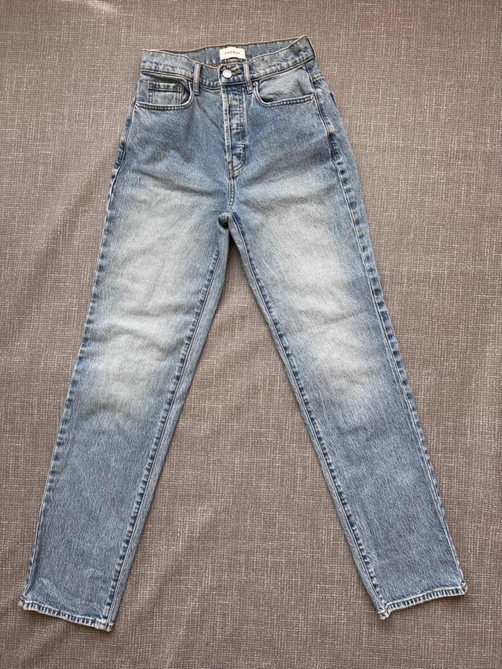 PacSun Stretch Dad Jeans Women’s Size 24 High Rise Light Wash Straight Leg